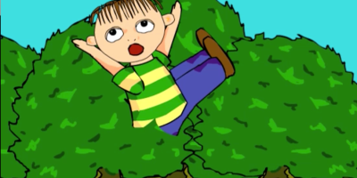 Still Image from Falling in Bushes